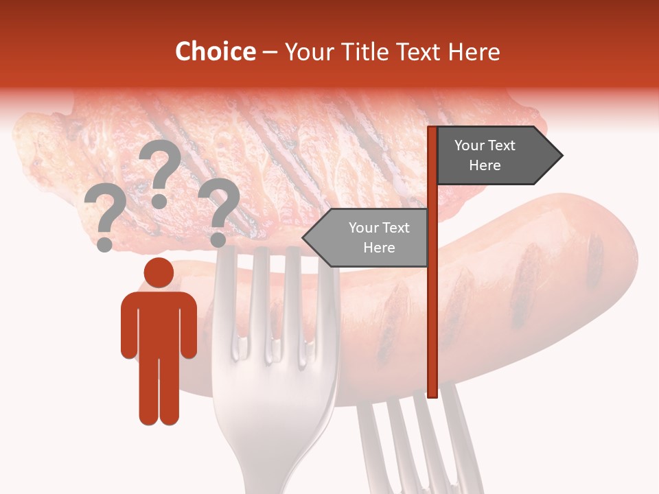Fried Grilling Path PowerPoint Template