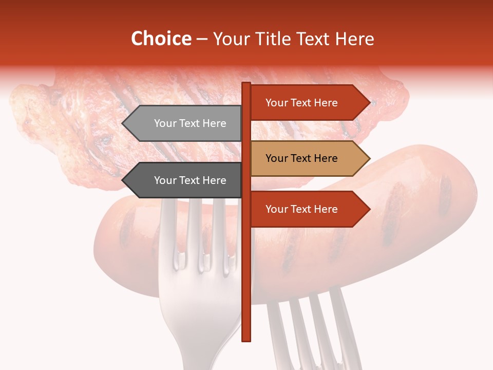 Fried Grilling Path PowerPoint Template