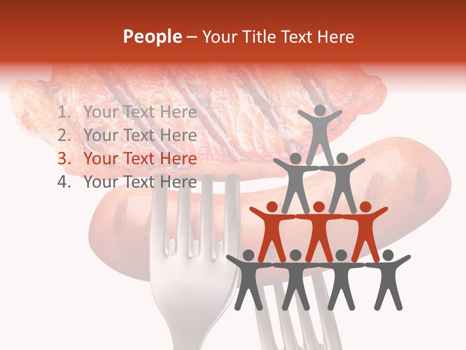 Fried Grilling Path PowerPoint Template