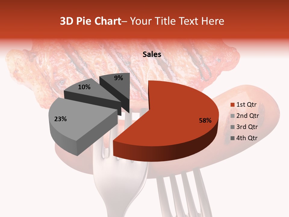 Fried Grilling Path PowerPoint Template