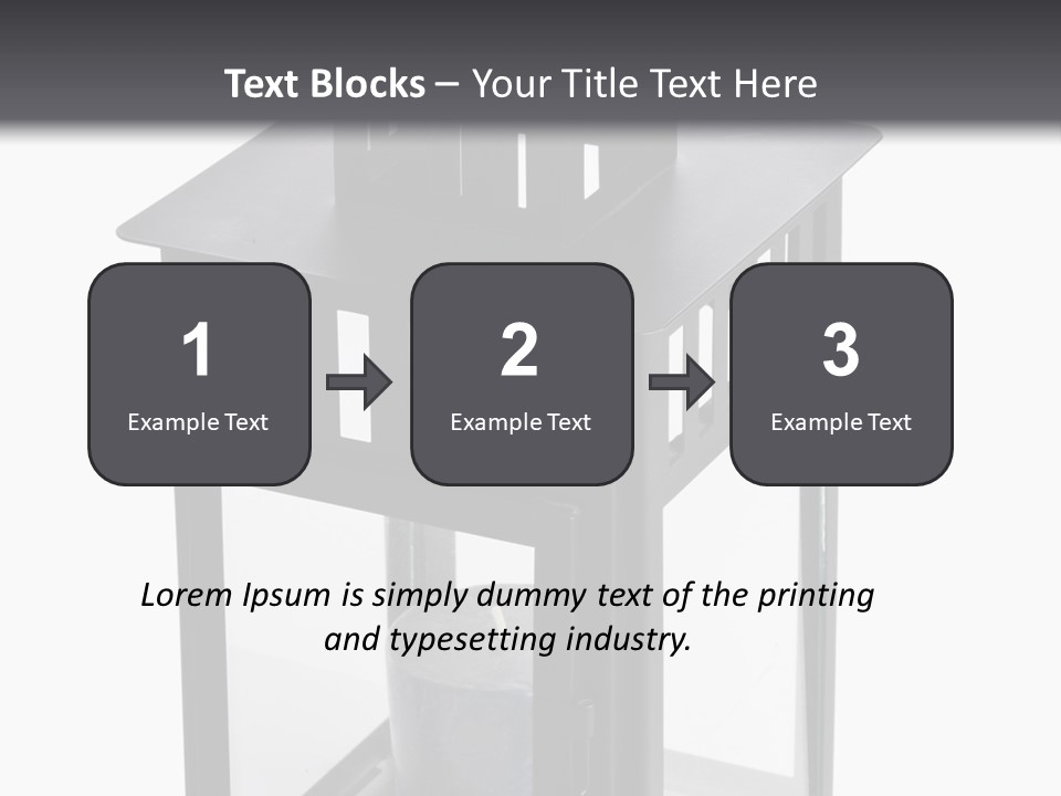Decorative Illuminated East PowerPoint Template