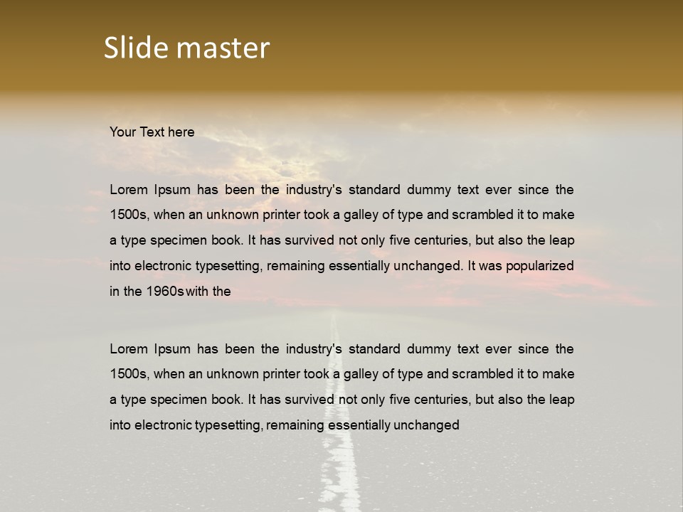 Plant Blue Sunrise PowerPoint Template