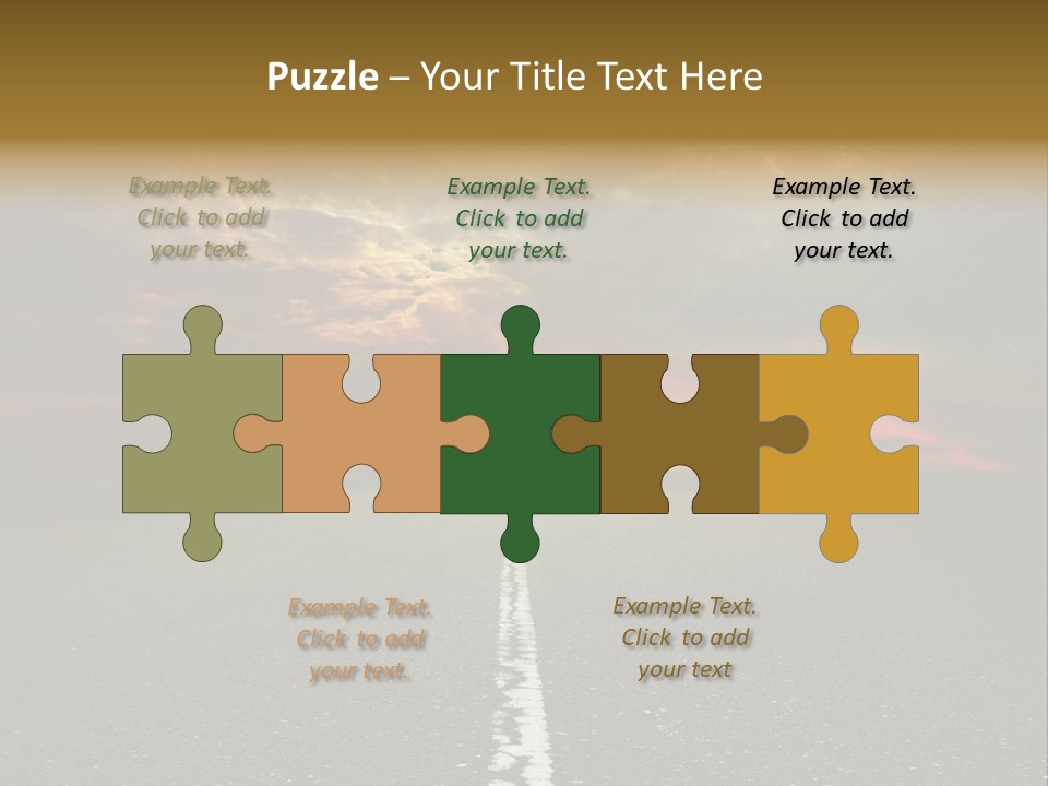 Plant Blue Sunrise PowerPoint Template