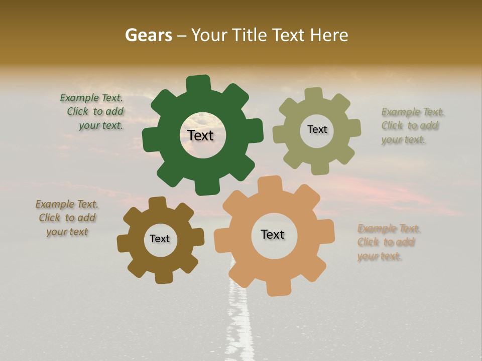 Plant Blue Sunrise PowerPoint Template