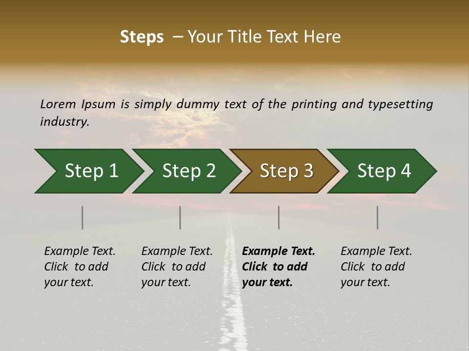 Plant Blue Sunrise PowerPoint Template
