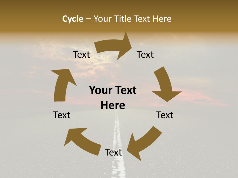 Plant Blue Sunrise PowerPoint Template