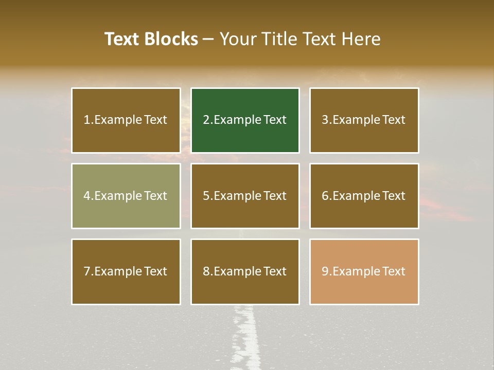 Plant Blue Sunrise PowerPoint Template