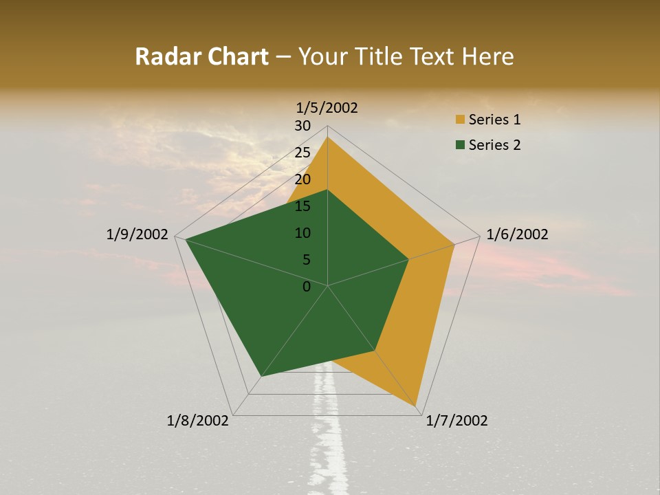 Plant Blue Sunrise PowerPoint Template