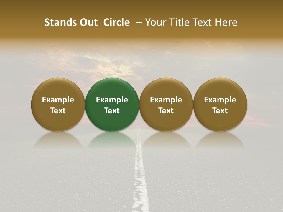 Plant Blue Sunrise PowerPoint Template