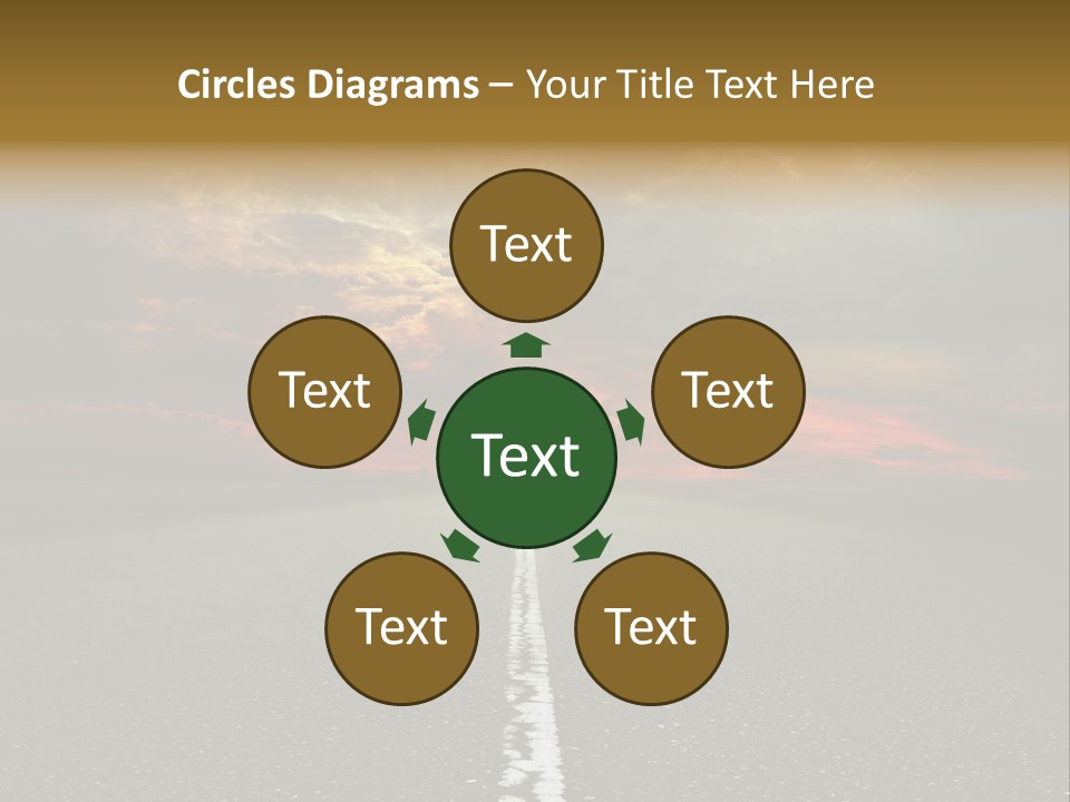 Plant Blue Sunrise PowerPoint Template