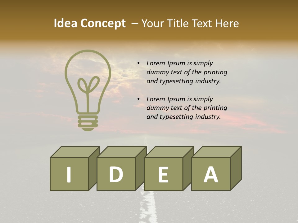 Plant Blue Sunrise PowerPoint Template