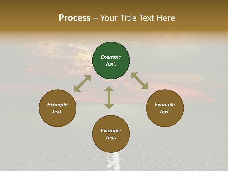 Plant Blue Sunrise PowerPoint Template
