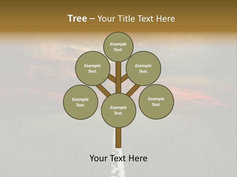 Plant Blue Sunrise PowerPoint Template