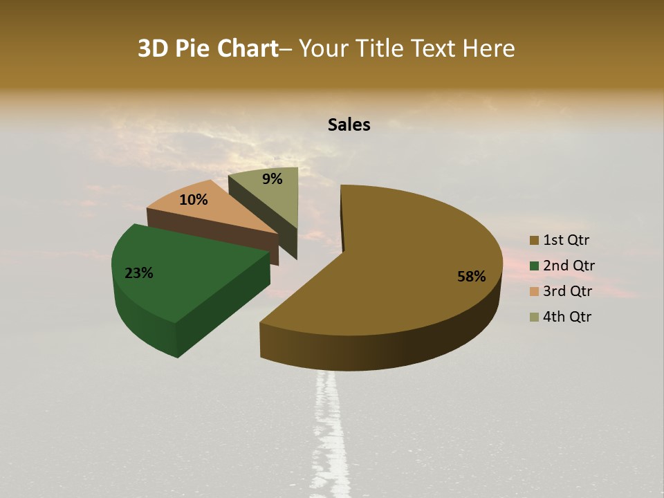 Plant Blue Sunrise PowerPoint Template