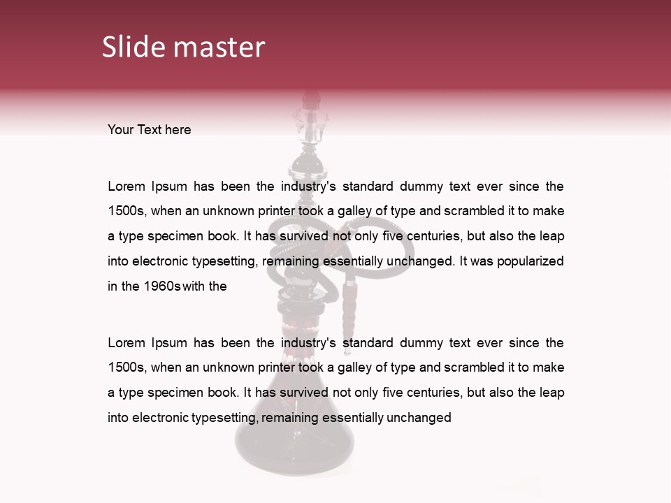 Ashtray Pipe Calm PowerPoint Template