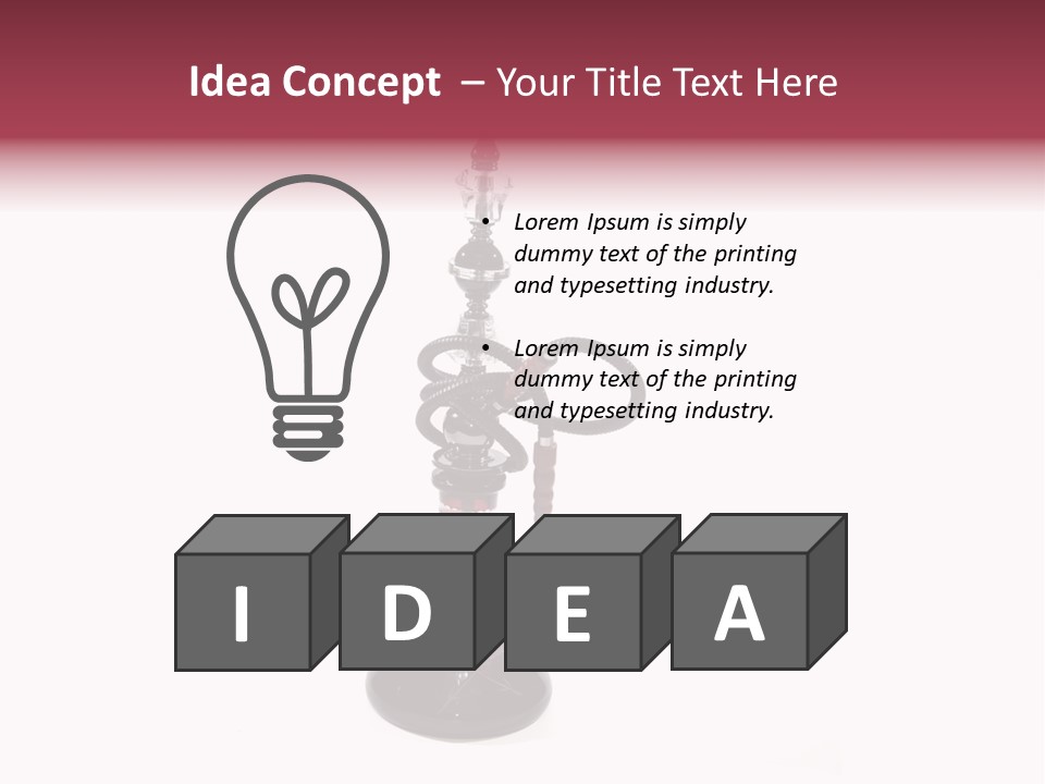 Ashtray Pipe Calm PowerPoint Template