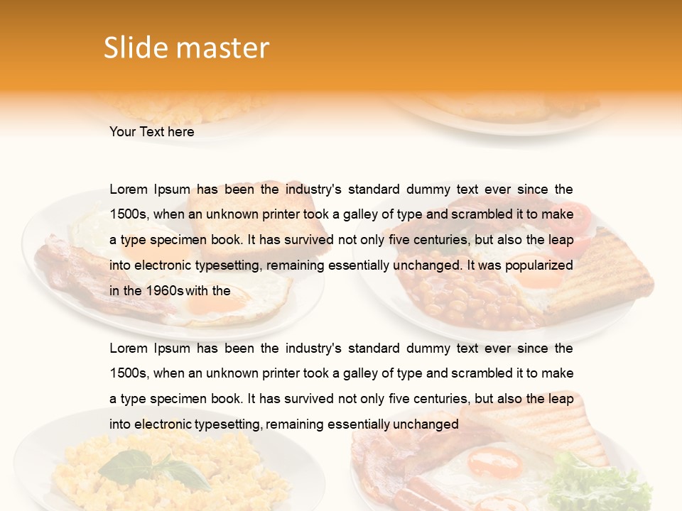 Fresh Scrambled Breakfast PowerPoint Template