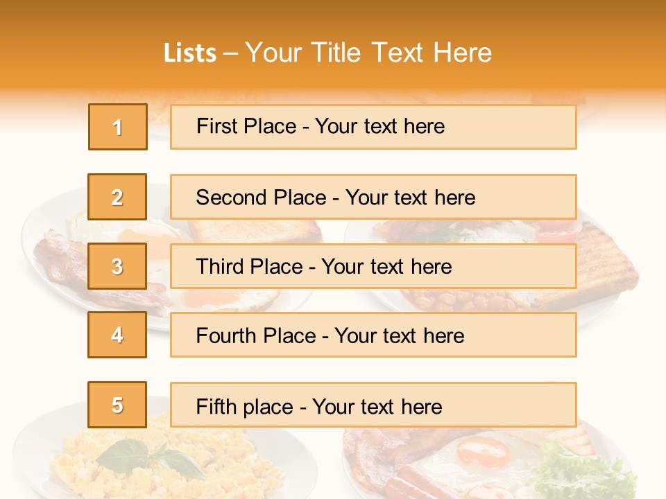 Fresh Scrambled Breakfast PowerPoint Template
