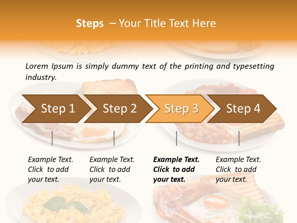 Fresh Scrambled Breakfast PowerPoint Template