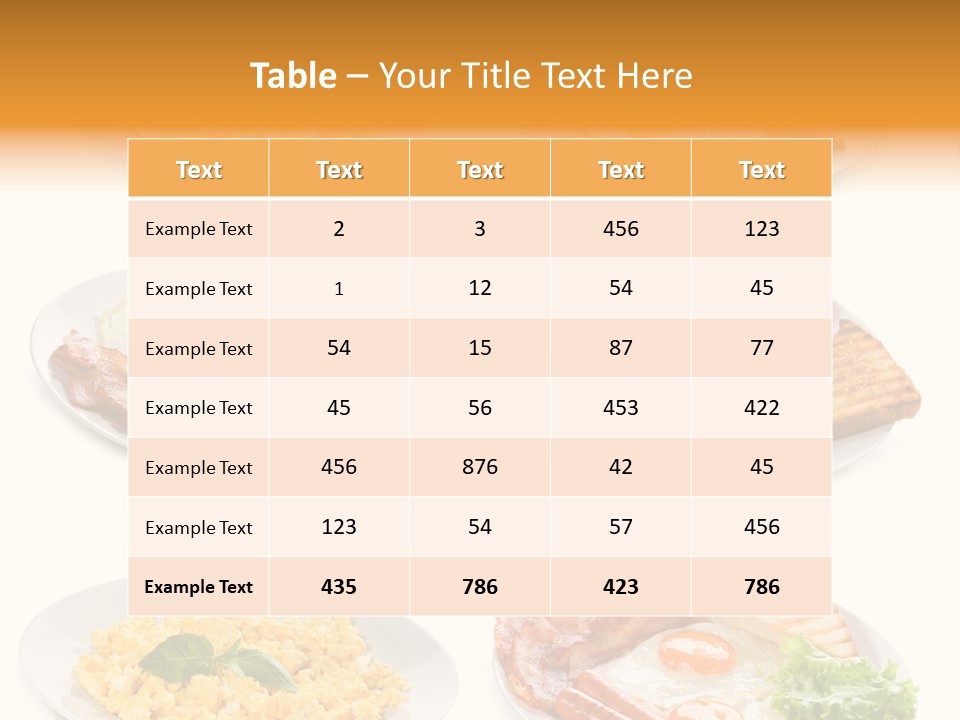 Fresh Scrambled Breakfast PowerPoint Template