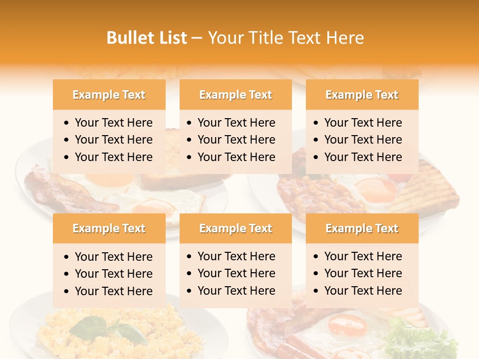 Fresh Scrambled Breakfast PowerPoint Template