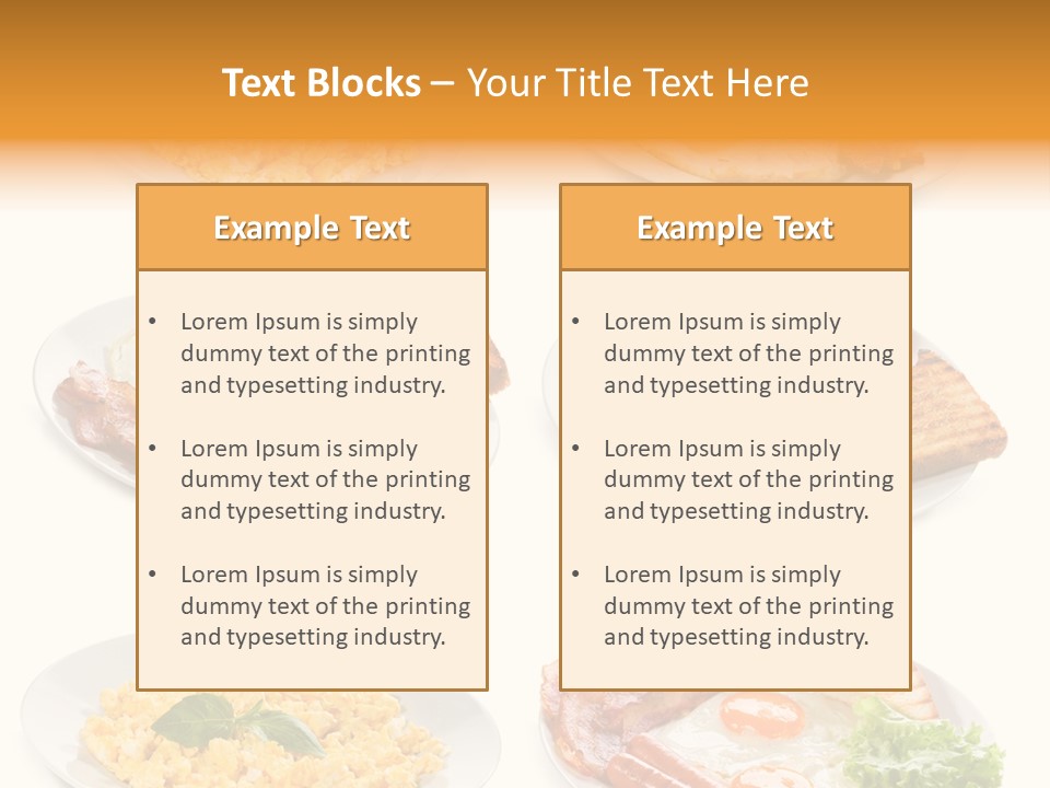 Fresh Scrambled Breakfast PowerPoint Template
