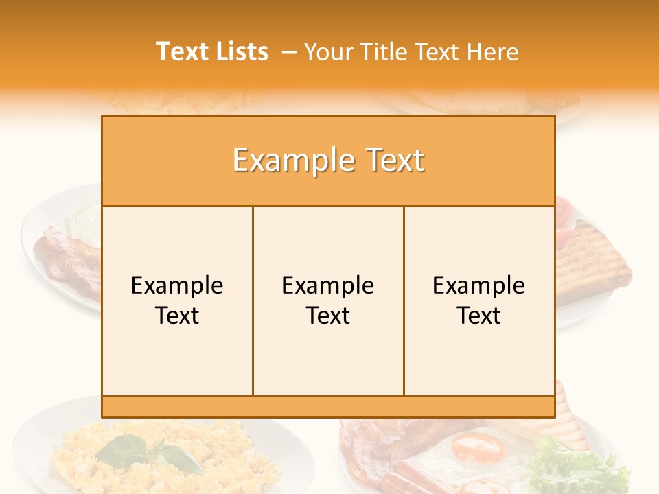 Fresh Scrambled Breakfast PowerPoint Template