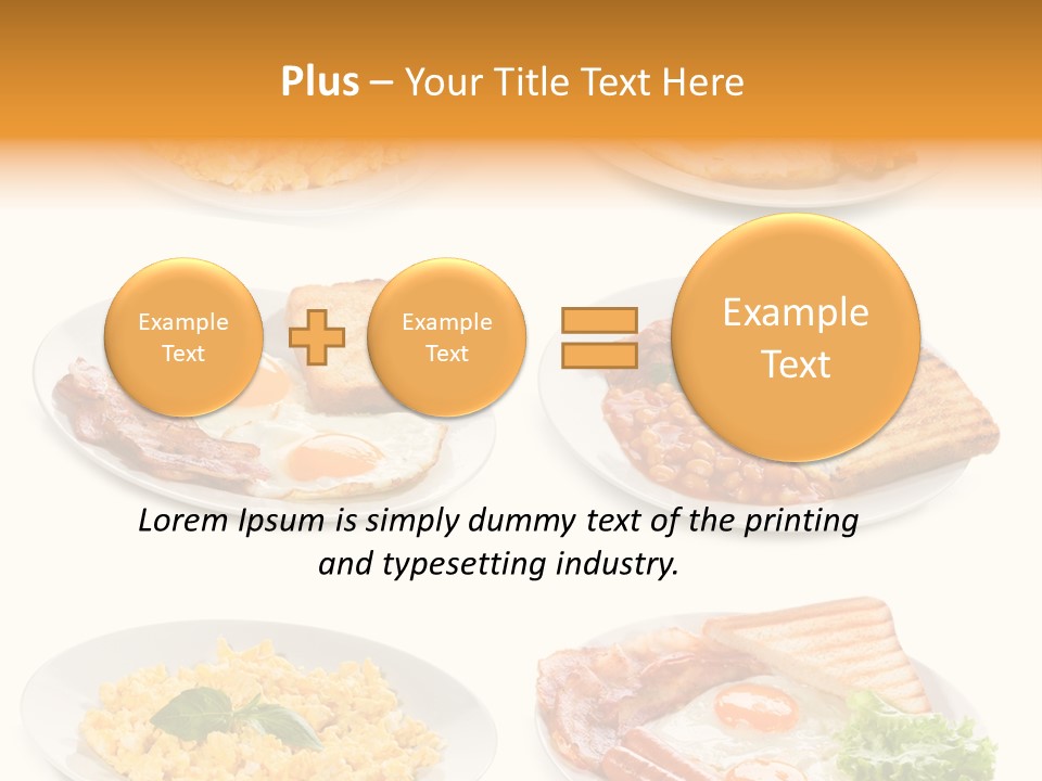 Fresh Scrambled Breakfast PowerPoint Template