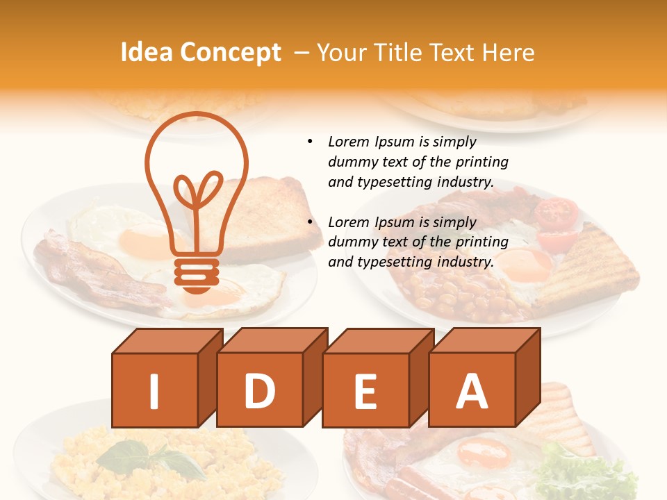 Fresh Scrambled Breakfast PowerPoint Template