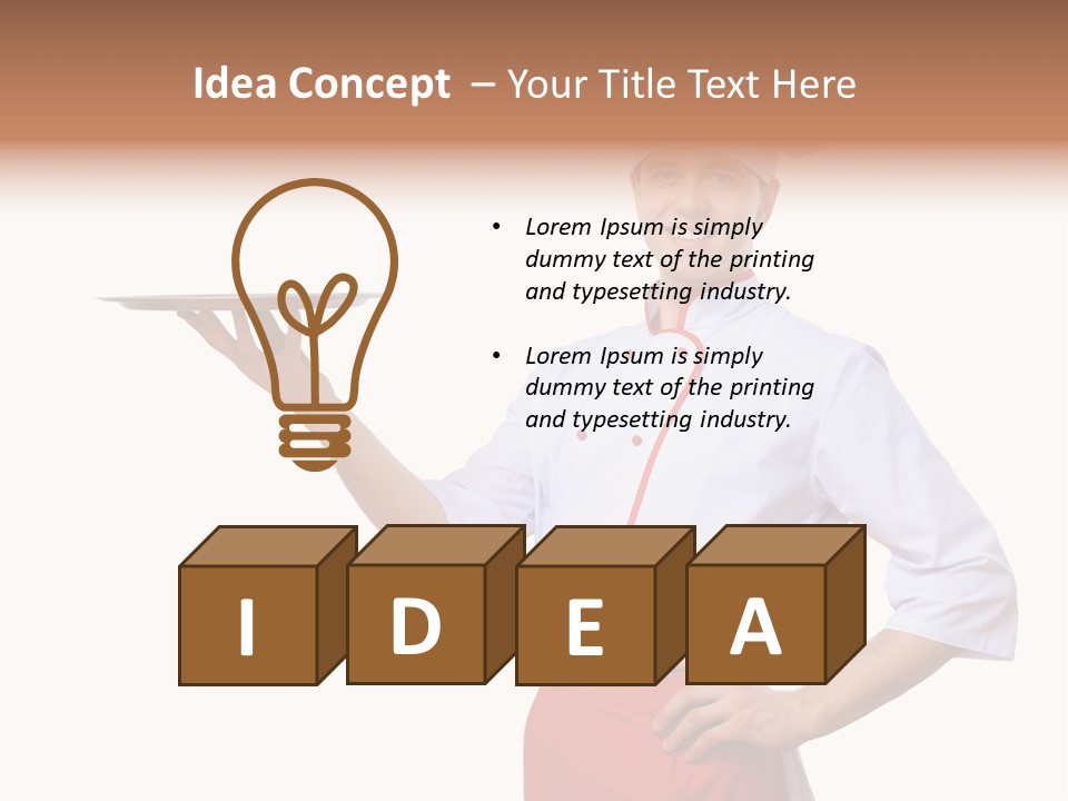 Cuisine Restaurant Portrait PowerPoint Template