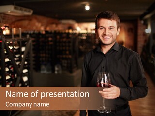 People Cellar Bottle PowerPoint Template