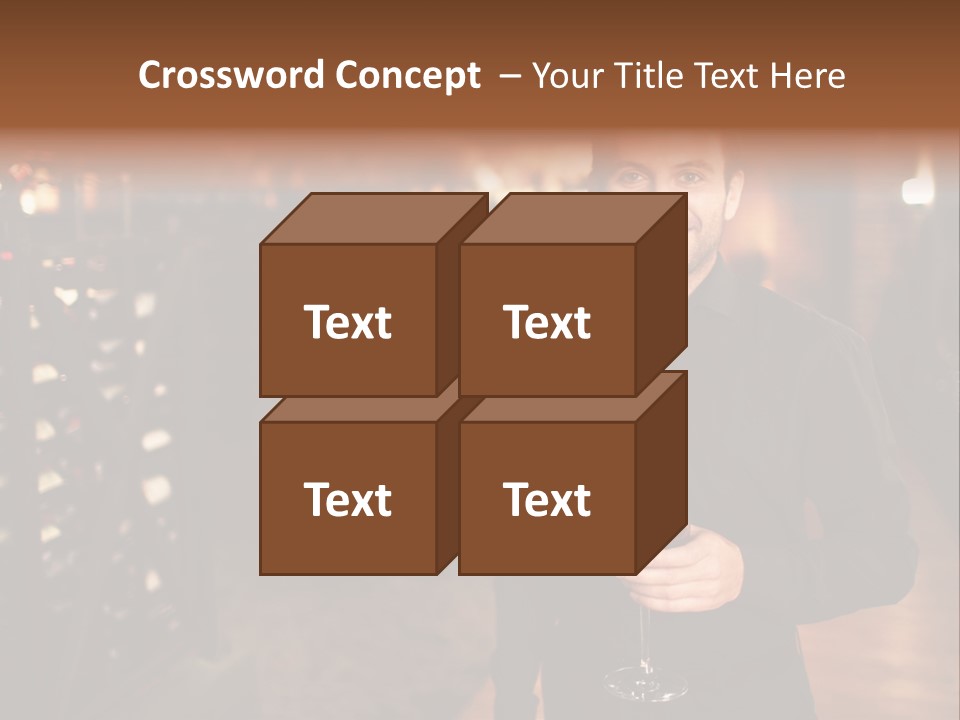 People Cellar Bottle PowerPoint Template