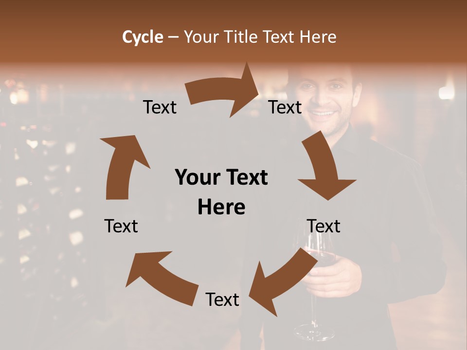 People Cellar Bottle PowerPoint Template