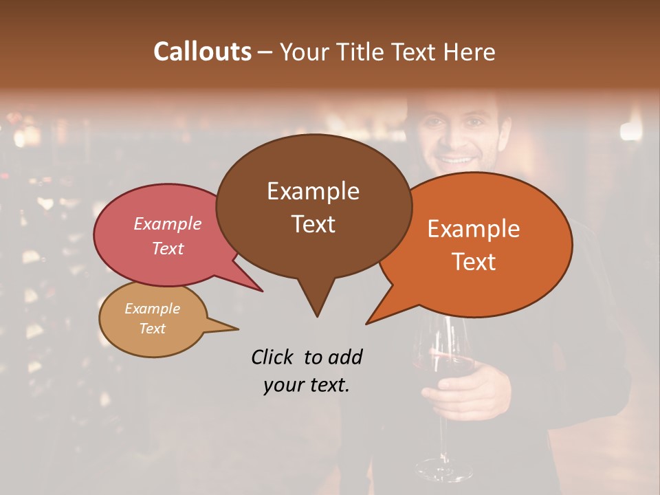 People Cellar Bottle PowerPoint Template