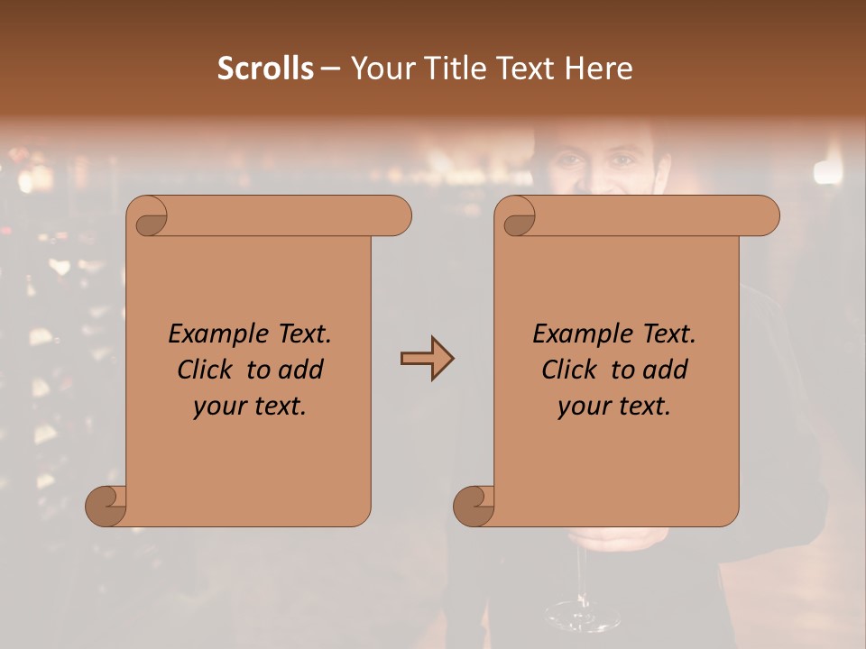 People Cellar Bottle PowerPoint Template