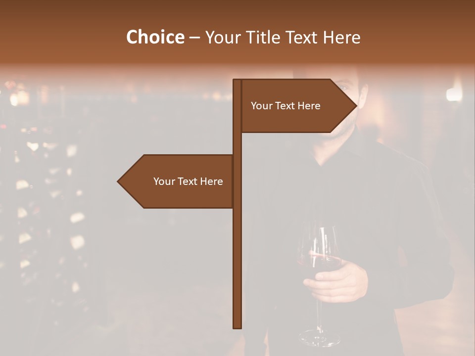 People Cellar Bottle PowerPoint Template