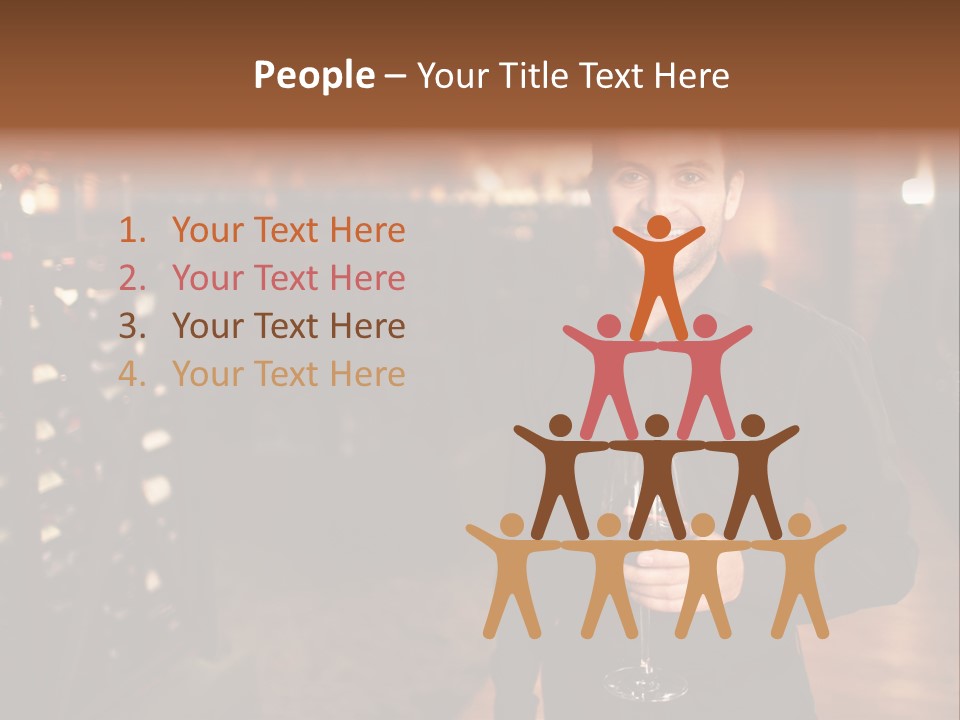 People Cellar Bottle PowerPoint Template