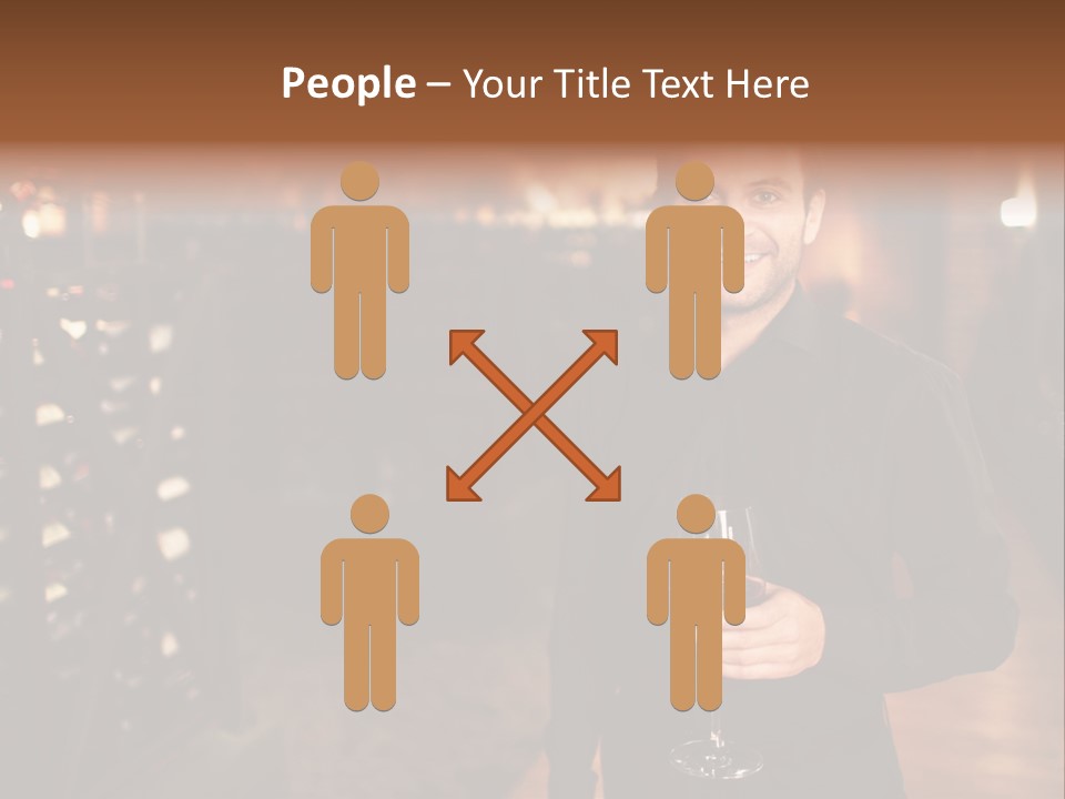 People Cellar Bottle PowerPoint Template