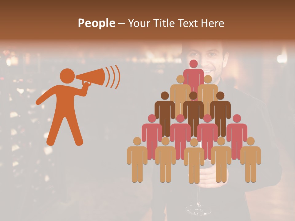 People Cellar Bottle PowerPoint Template