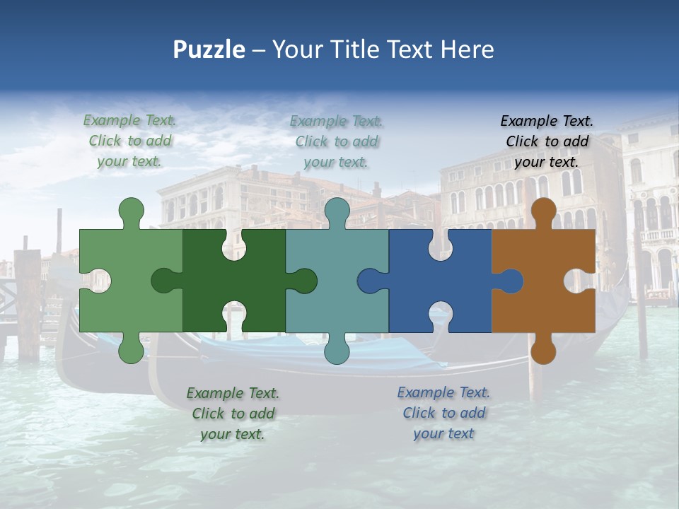 Boat Gondolier Architecture PowerPoint Template