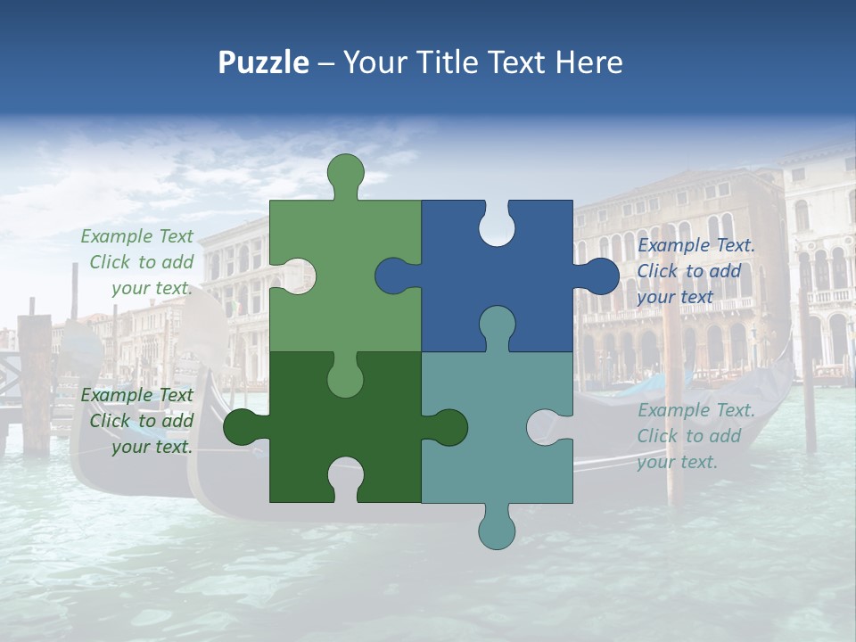 Boat Gondolier Architecture PowerPoint Template