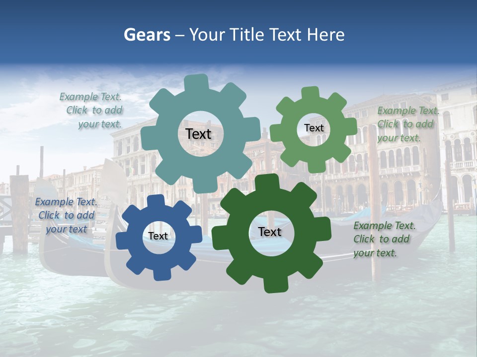 Boat Gondolier Architecture PowerPoint Template