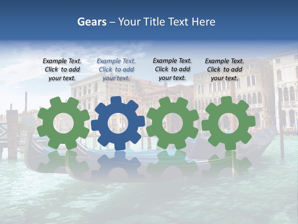 Boat Gondolier Architecture PowerPoint Template