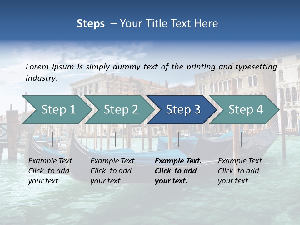 Boat Gondolier Architecture PowerPoint Template