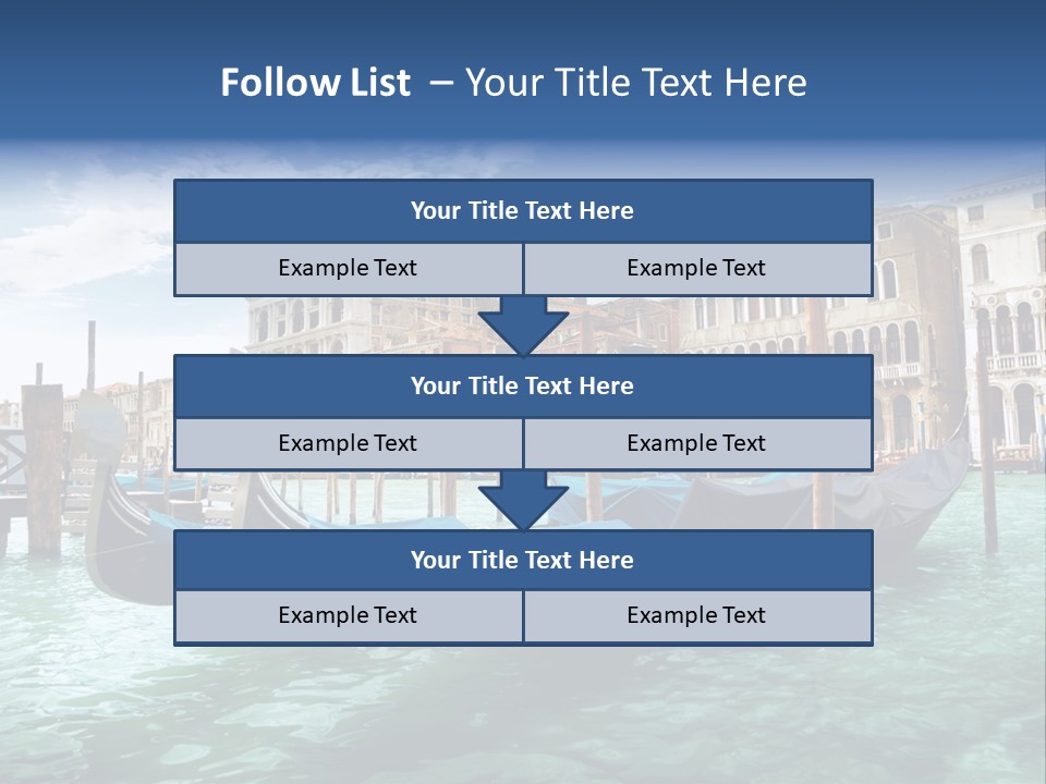 Boat Gondolier Architecture PowerPoint Template