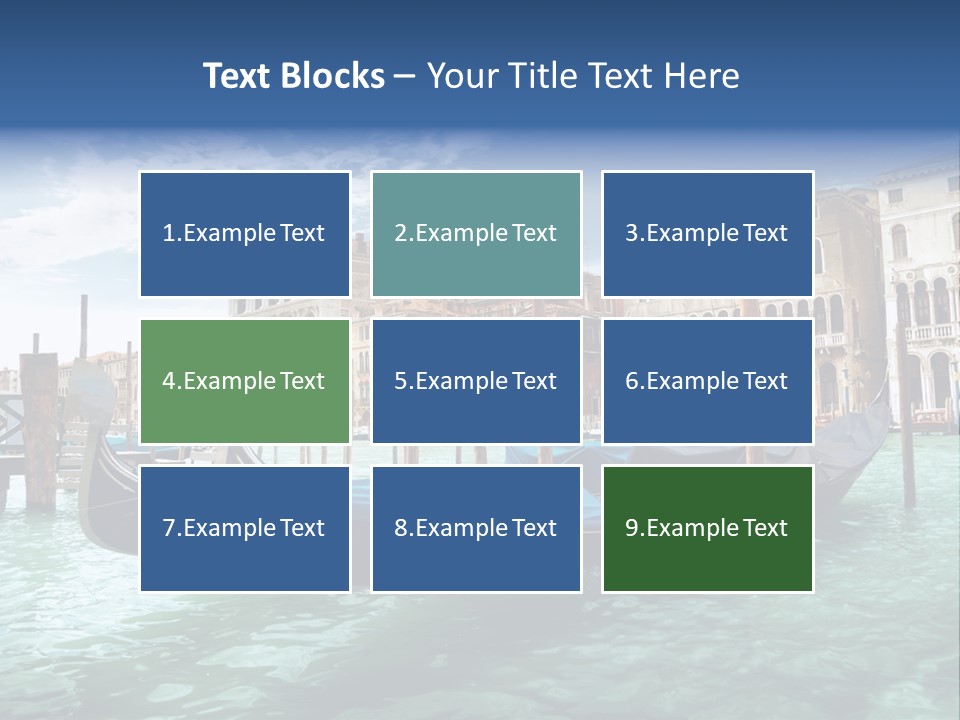 Boat Gondolier Architecture PowerPoint Template