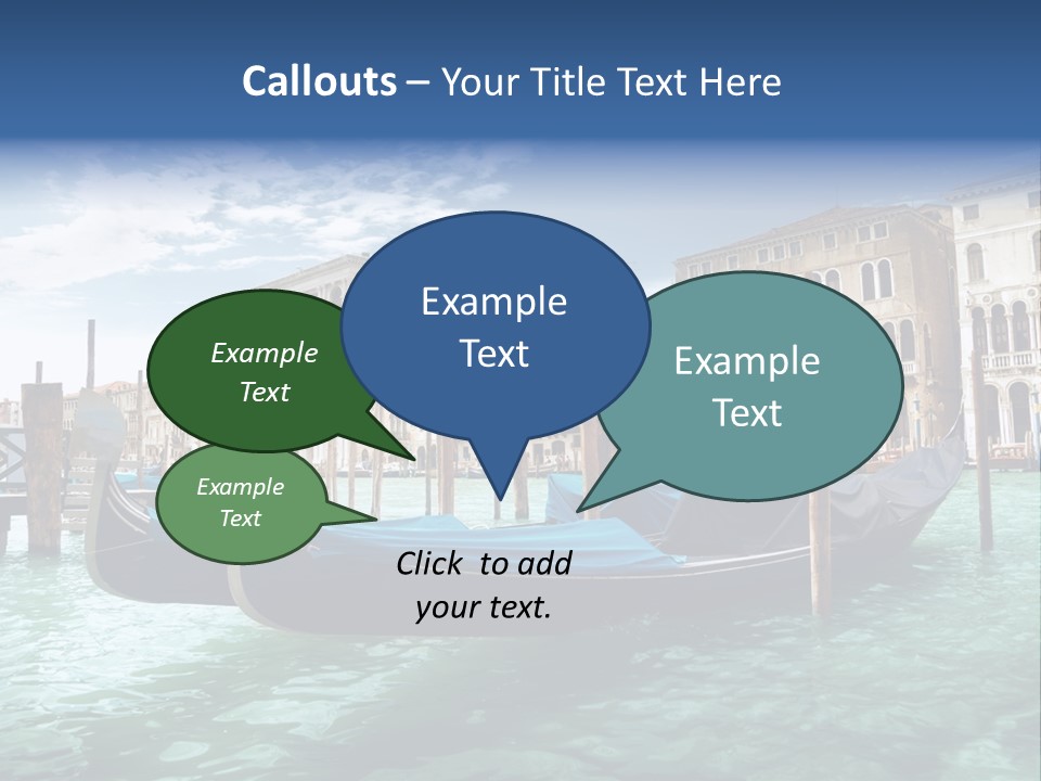 Boat Gondolier Architecture PowerPoint Template