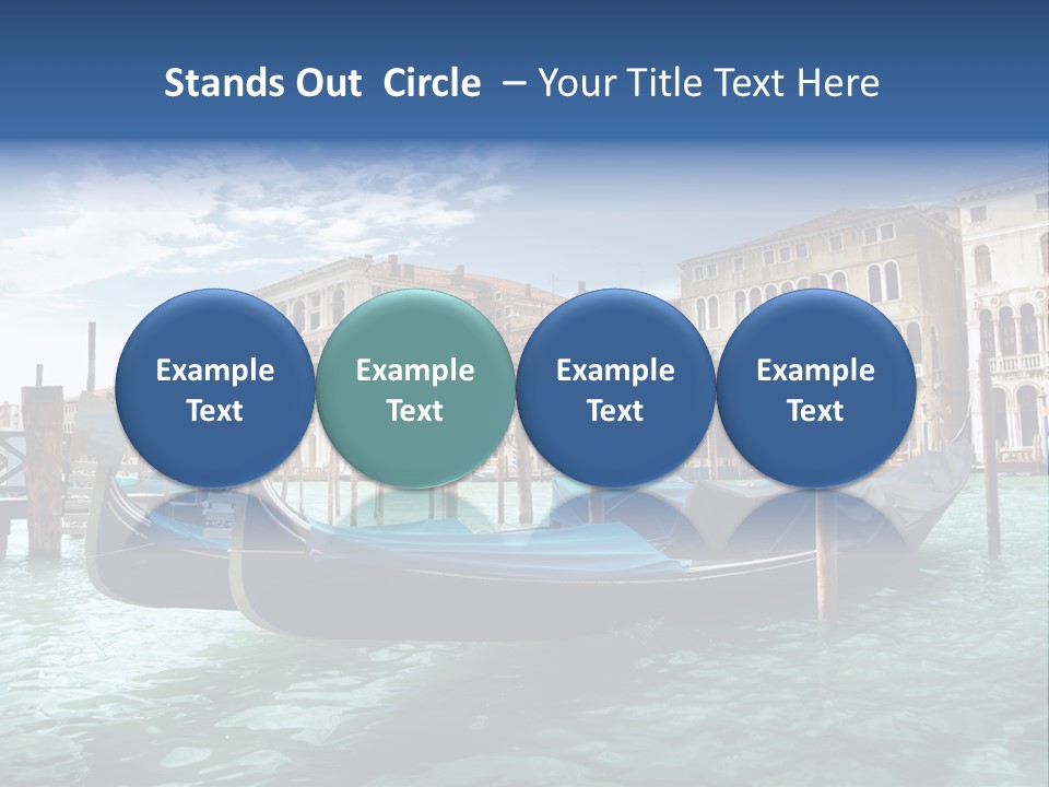 Boat Gondolier Architecture PowerPoint Template
