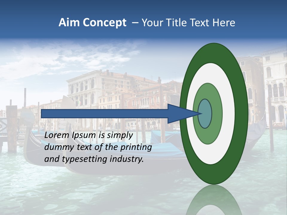 Boat Gondolier Architecture PowerPoint Template