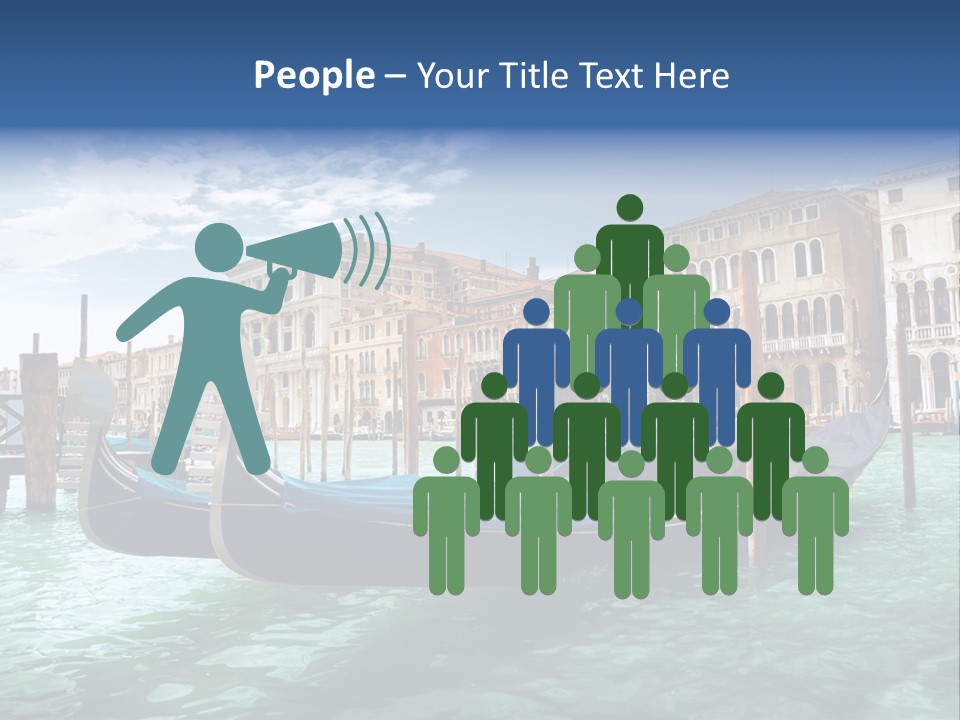 Boat Gondolier Architecture PowerPoint Template